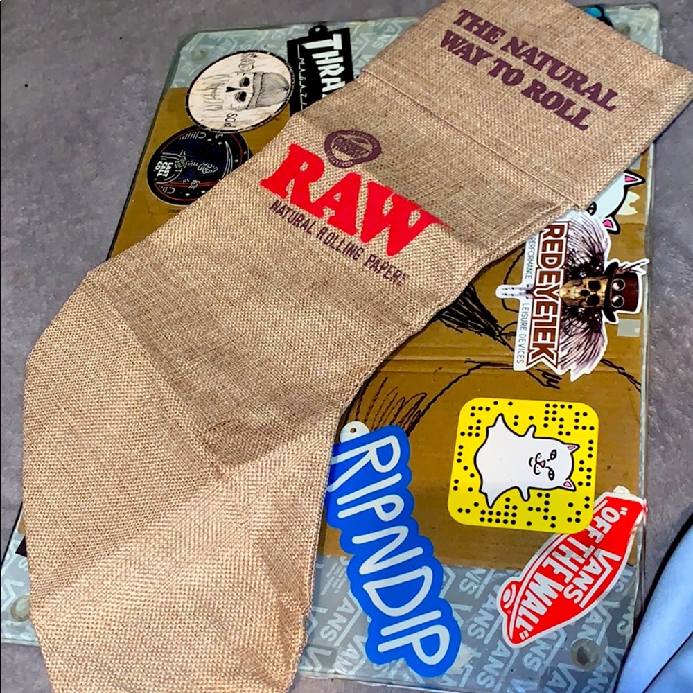 Raw Xmas stocking